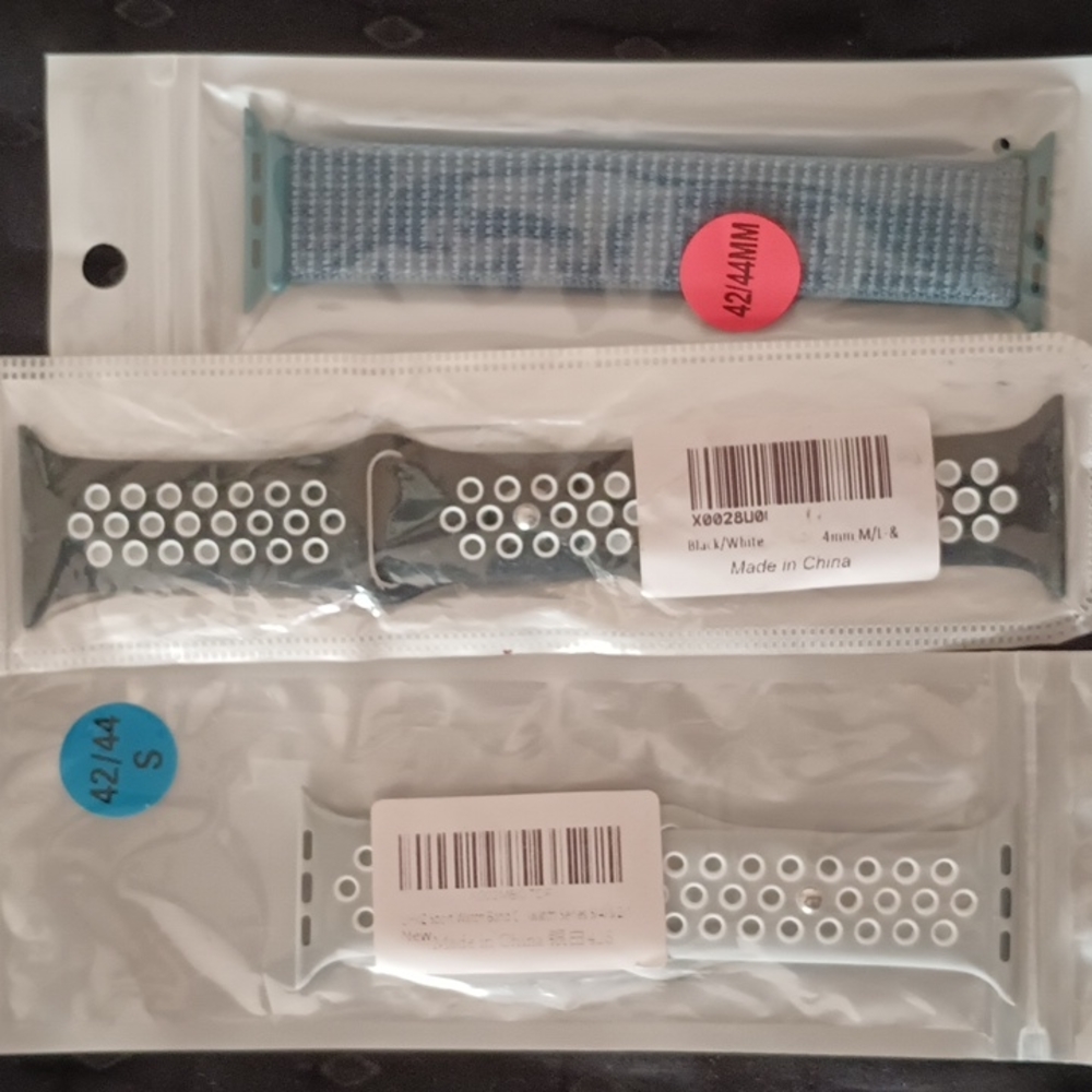 Three Apple Compatible Watch Bands 42/44